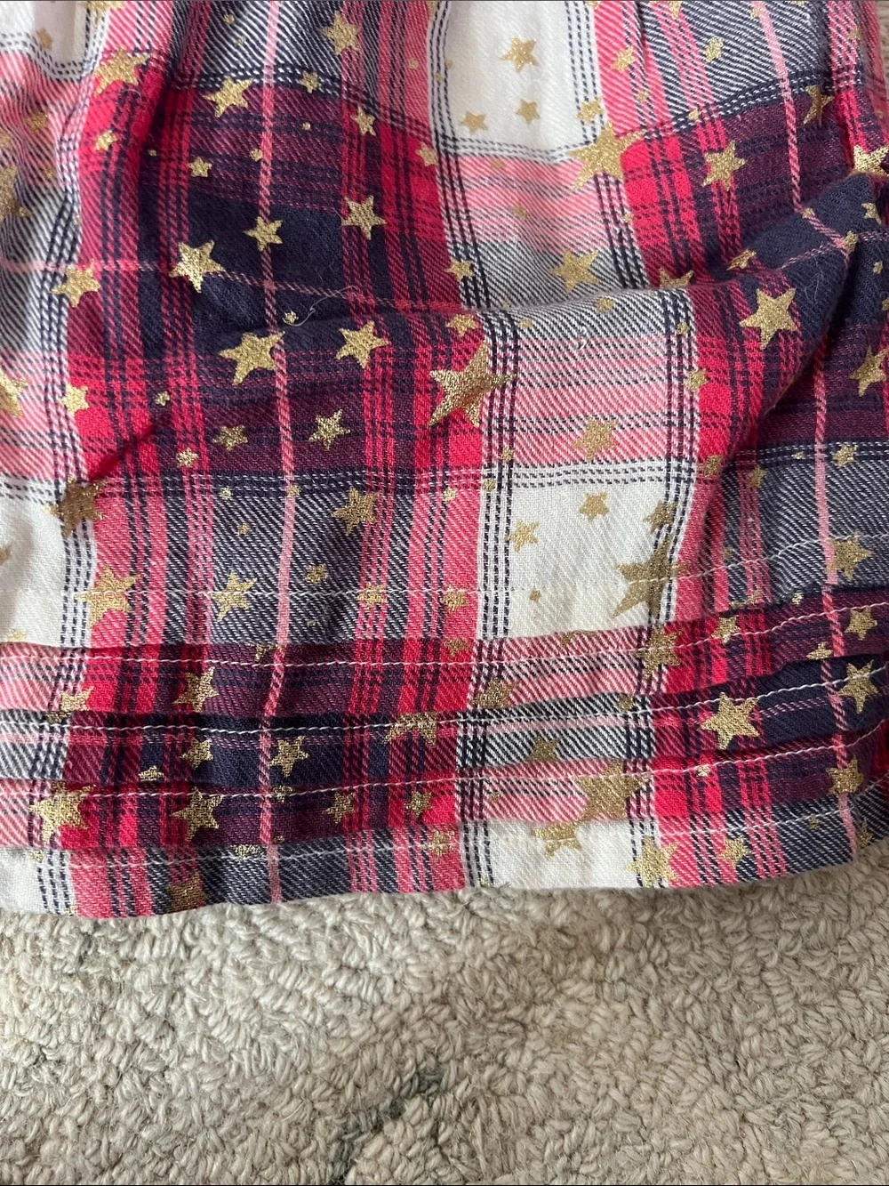 EGG New York Plaid Star-Print Holiday Dress
